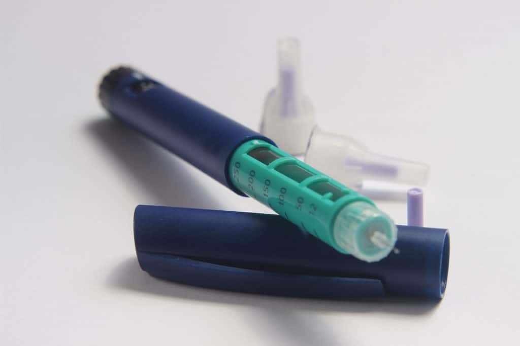 An insulin pen. Once you know when to test for diabetes and do, insulin is the most common form of medication.