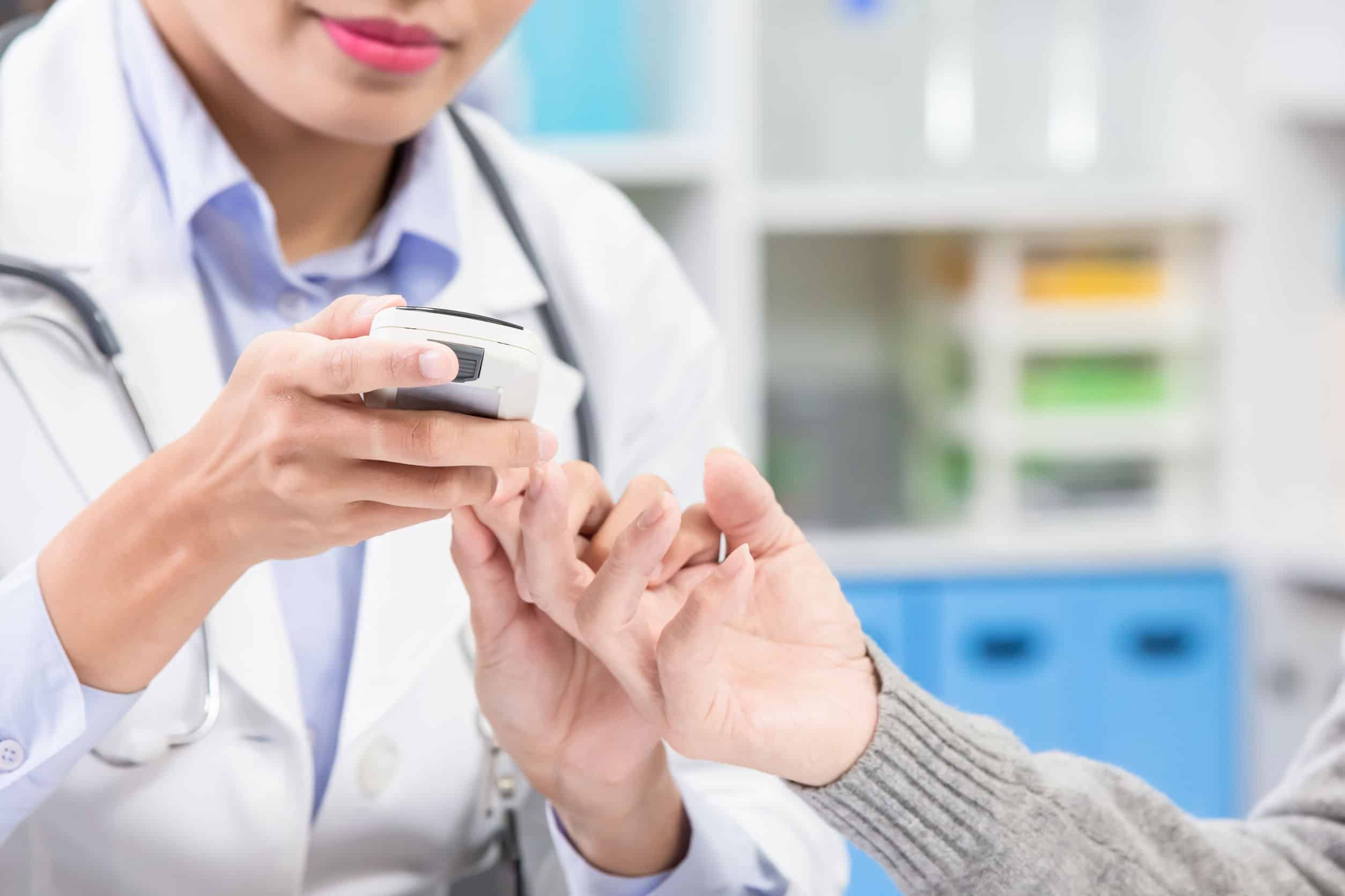 Cup of coffee before a glucose blood test