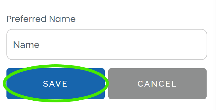 how to change my preferred name