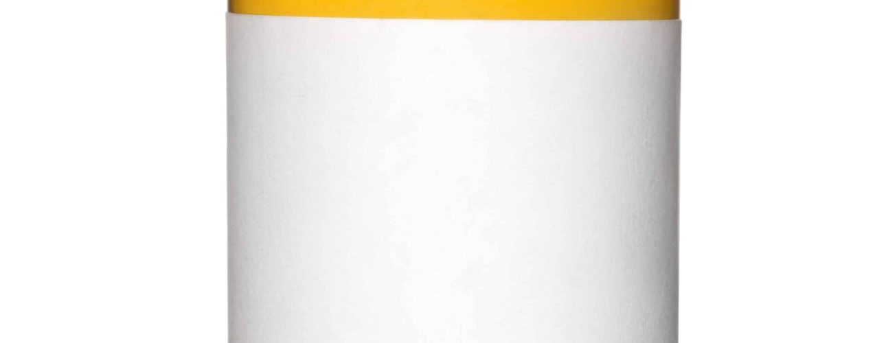 4869496 - a medical pill bottle with a blank label for copy space and the bottle is isolated on a white background.