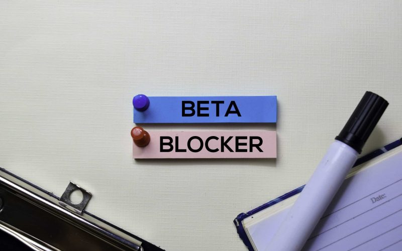 Beta Blocker text on sticky notes isolated on office desk