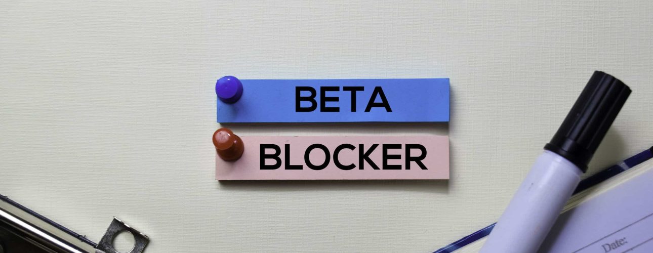 Beta Blocker text on sticky notes isolated on office desk