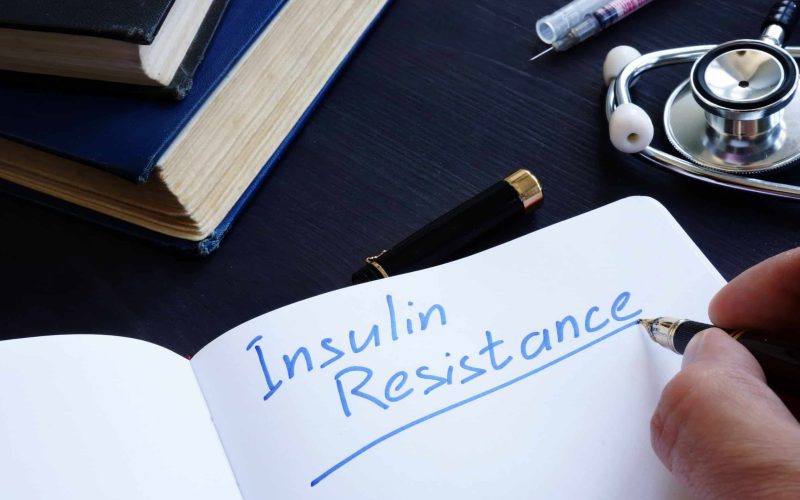 Insulin Resistance handwritten in a note pad.